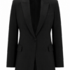 Black Tailored Single-Breasted Blazer