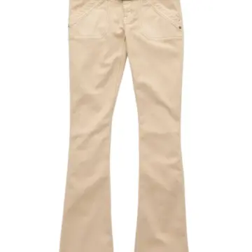 Light Beige High-Rise Flared Pants with Self-Tie Belt