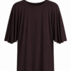 Dark Brown Oversized Crew Neck T-Shirt